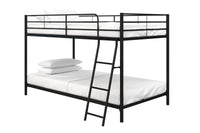 Atwater Living Bloor Small Space Twin Over Twin Bunk Bed - Black 
