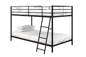 Atwater Living Bloor Small Space Twin Over Twin Bunk Bed - Black