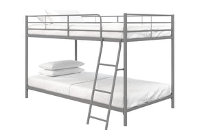 Atwater Living Bloor Small Space Twin Over Twin Bunk Bed - Silver