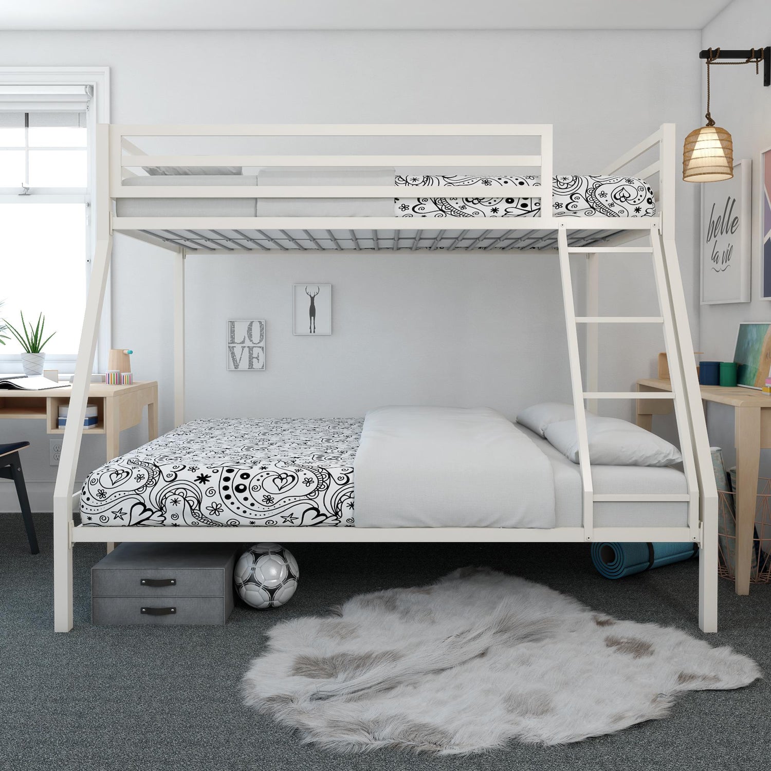 DHP Premium Twin Over Full Bunk Bed White The Brick