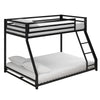 Atwater Living Mason Metal Twin/Full Bunk Bed - Black