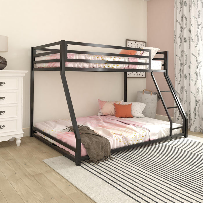 Atwater Living Mason Metal Twin/Full Bunk Bed - Black