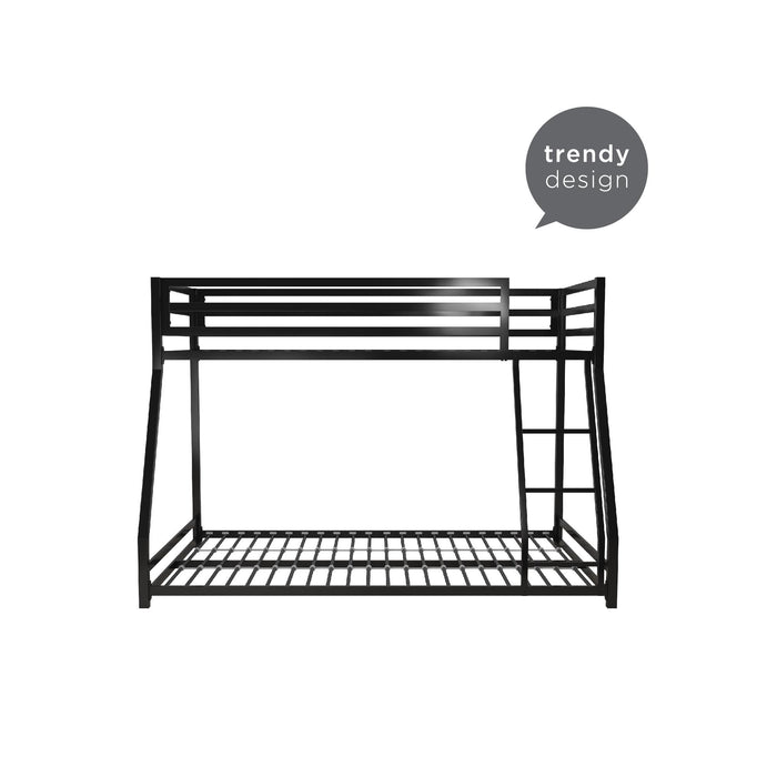 Atwater Living Mason Metal Twin/Full Bunk Bed - Black