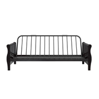 Atwater Living Ronson Wood Arm Futon With Espresso Wood Finish