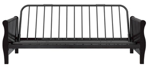 Dorel Home Atwater Living Ronson Wood Arm Futon With Espresso Wood Finish