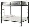 Atwater Living Parker Full Over Full Metal Bunk Bed - Black