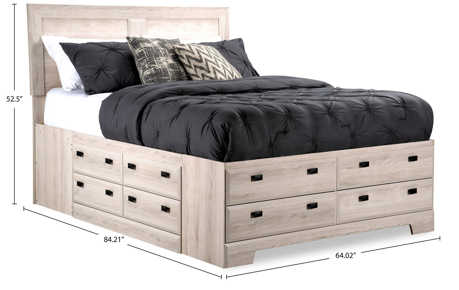 12 drawer storage bed king discount