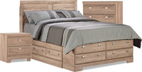 Yorkdale Light 5-Piece Full Storage Bedroom Package with Chest and Nightstand
