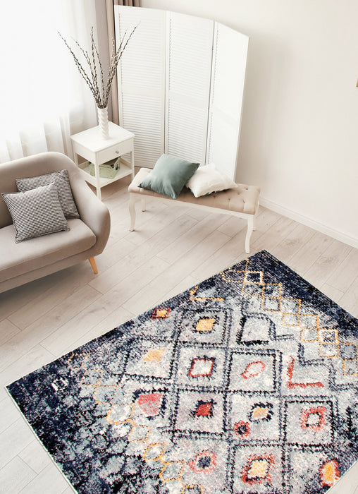 Makondo Classic Blue Area Rug - 5'3\" x 7'3\"