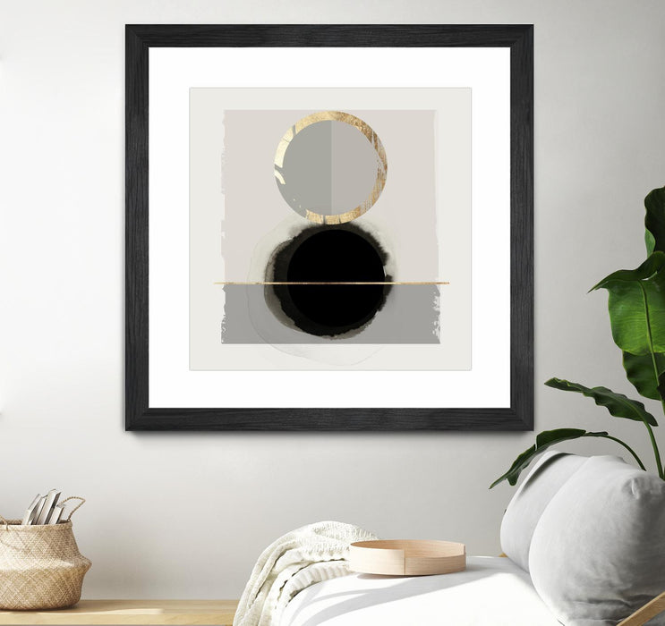 \"Dream Life Inspired I\" Matted and Framed Black 36x36 Wall Art