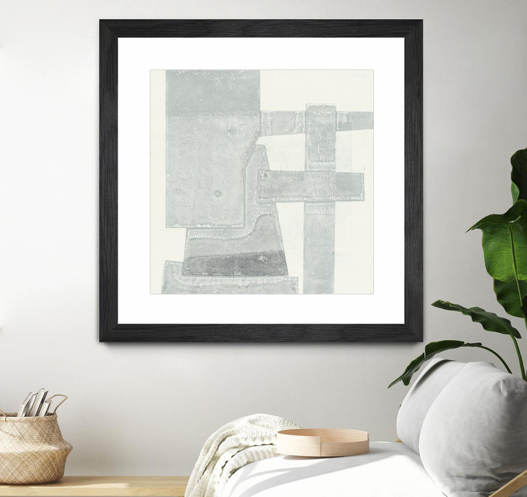 \"Orien\" Matted and Framed Black 30x30 Wall Art