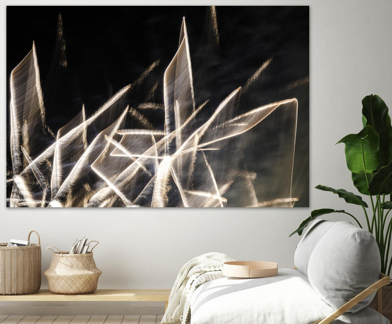 \"Chiffon Light Sculpture\" Giant Art 72x48 Wall Art