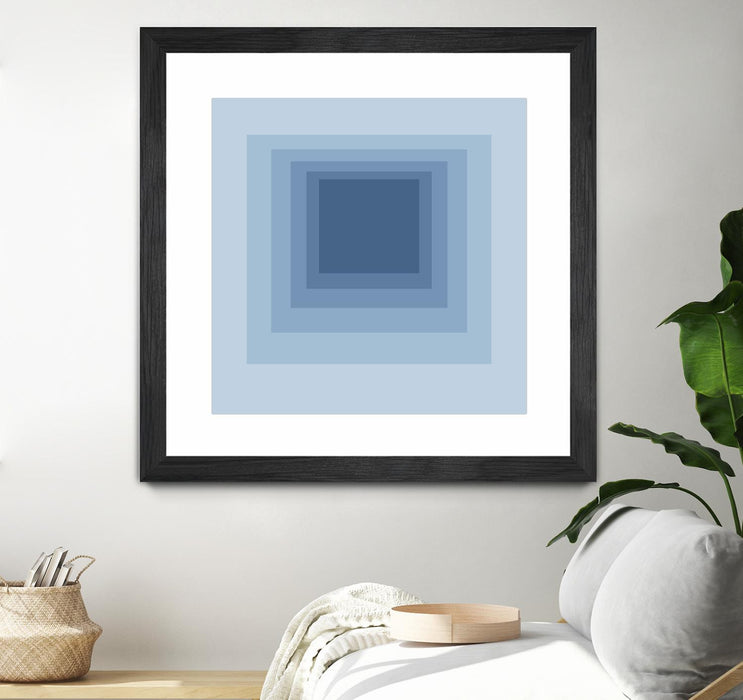 \"After Josef J\" Matted and Framed Black 30x30 Wall Art