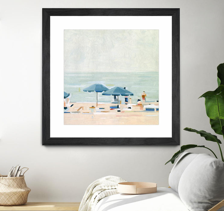 \"If It's The Beaches I\" Matted and Framed Black 36x36 Wall Art