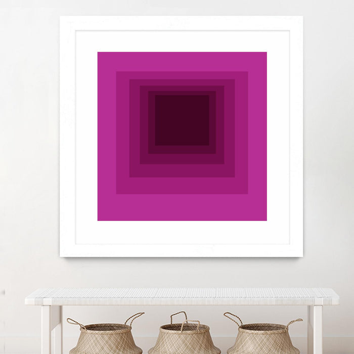\"After Josef G\" Matted and Framed White 30x30 Wall Art