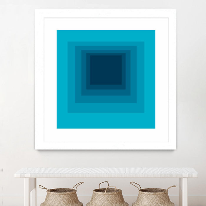 \"After Josef D\" Matted and Framed White 30x30 Wall Art