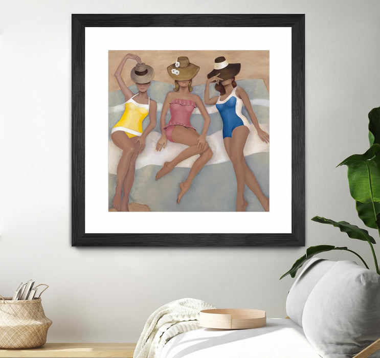 \"The Orange County Club.tif\" Matted and Framed Black 30x30 Wall Art