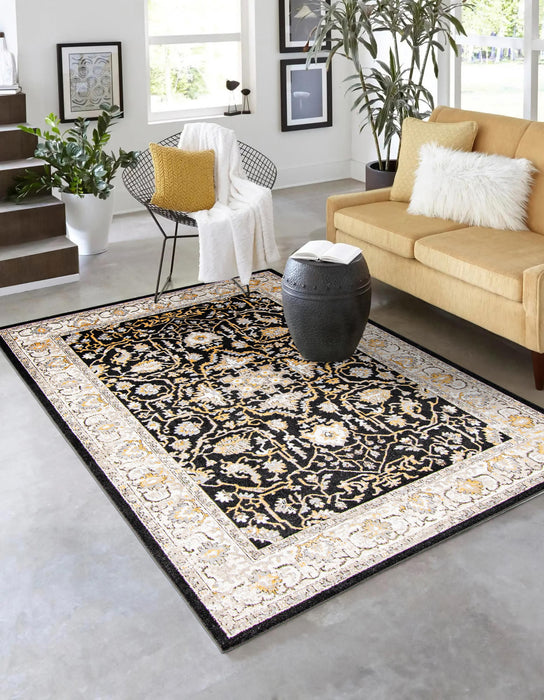 Legacy Black Machine Washable Area Rug - 5'0\" x 7'0\"