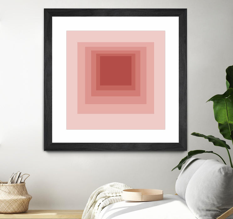 \"After Josef O\" Matted and Framed Black 36x36 Wall Art