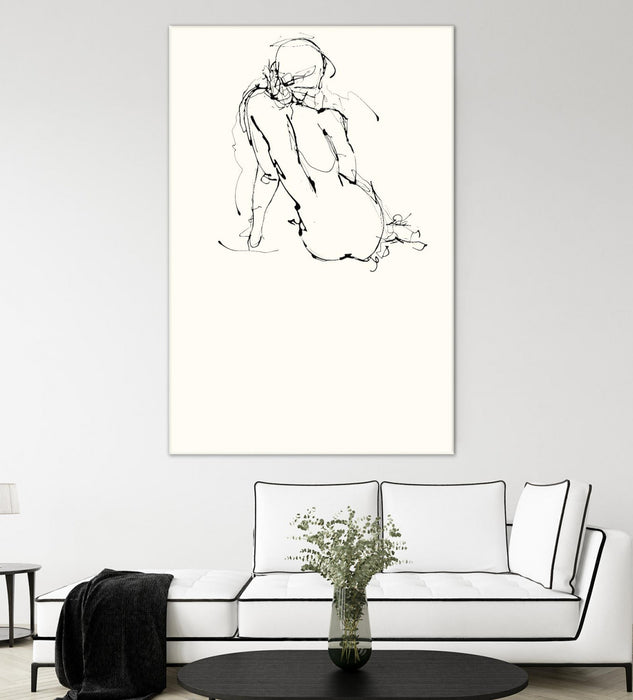 \"Contour Figure 4\" Giant Art 84x54 Wall Art