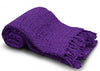 Chester Purple Home Knit Throw Blanket - 50x60