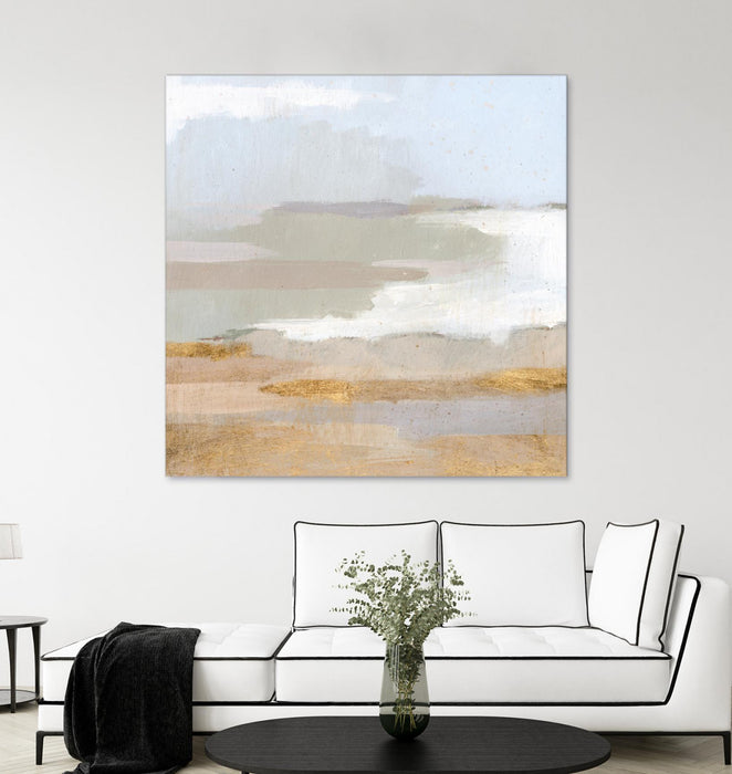 \"Abstract Coastland Ii\" Giant Art 54x54 Wall Art
