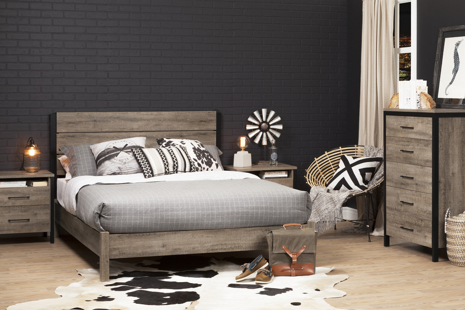 Matte black headboard discount
