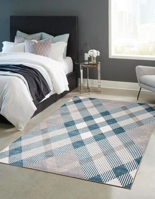 Kors Grey Machine Washable Area Rug - 5'0\" x 7'0\"