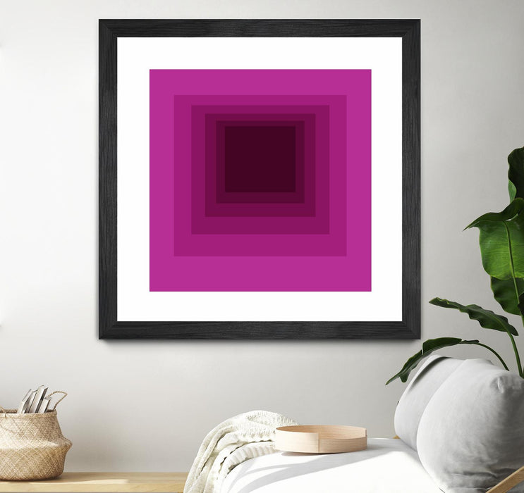 \"After Josef G\" Matted and Framed Black 30x30 Wall Art