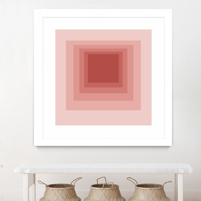 \"After Josef O\" Matted and Framed White 30x30 Wall Art