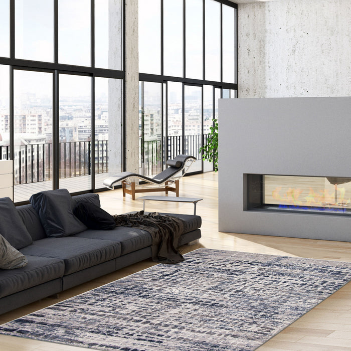 Trudel Blue Area Rug - 5'3\" X 7'3\" 