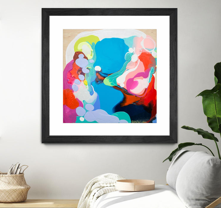 \"Traveling Back In Time\" Matted and Framed Black 30x30 Wall Art