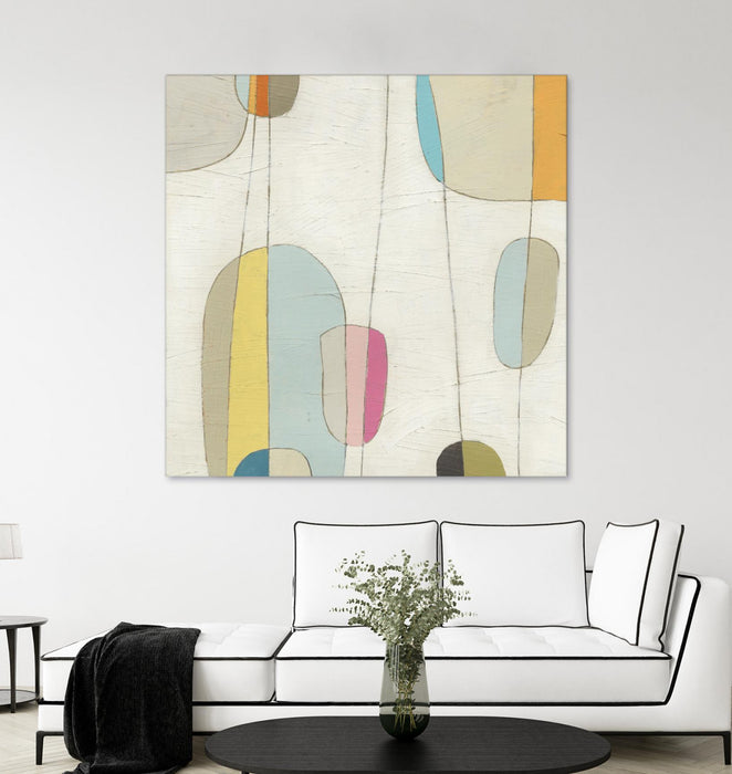 \"Molecular Motion Iv\" Giant Art 54x54 Wall Art