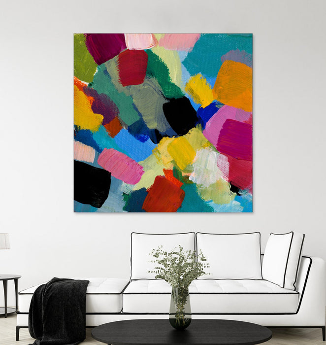 \"Spring Confetti Ii\" Giant Art 54x54 Wall Art