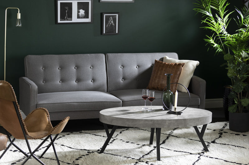 City Life Oval Coffee Table - Concrete