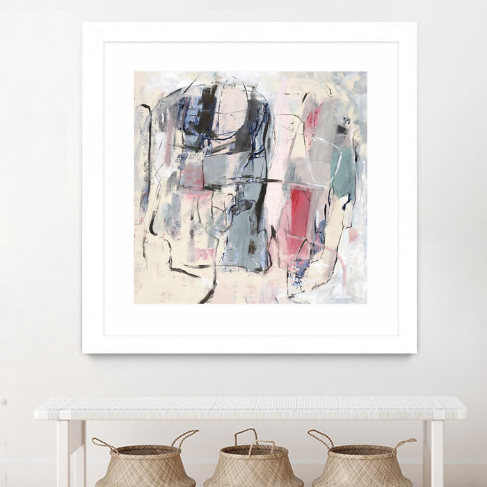 \"Palpitation Monitor\" Matted and Framed White 36x36 Wall Art