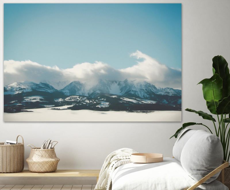\"Bridger Mountain Cloud Cover\" Giant Art 72x48 Wall Art
