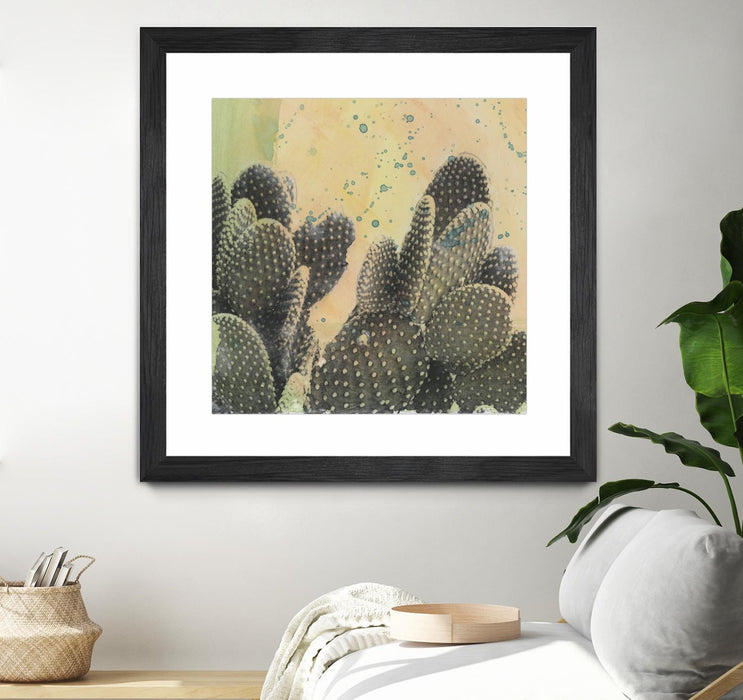 \"Desert Dreams Ii\" Matted and Framed Black 36x36 Wall Art