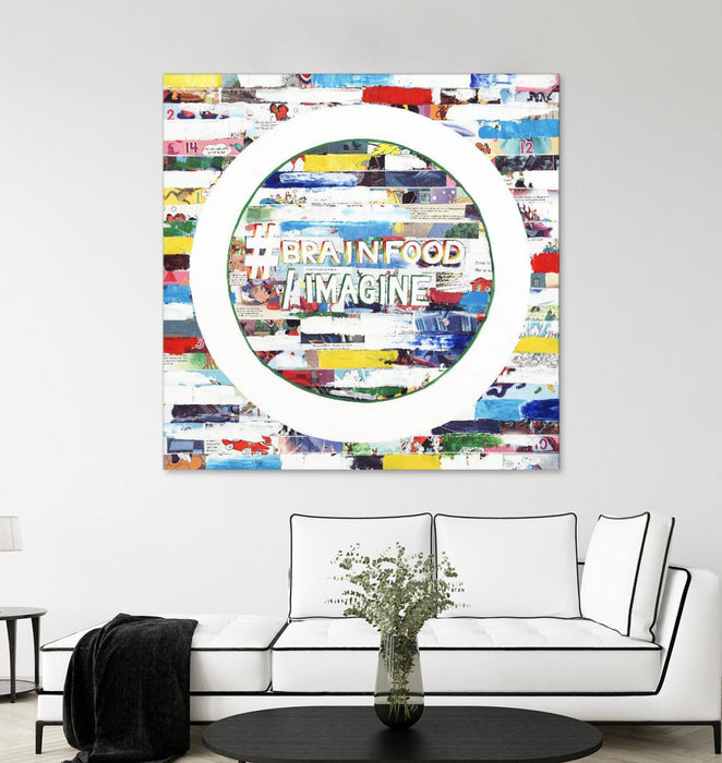 \"Smoke Circus Iv\" Giant Art 72x72 Wall Art