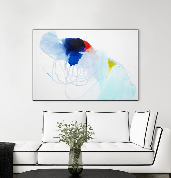 \"Backstage\" Canvas Framed Black 36x24 Wall Art