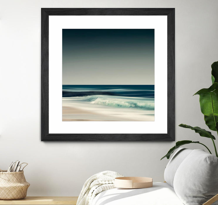 \"Cristal Surf\" Matted and Framed Black 36x36 Wall Art