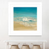 "Coastal Viewpoint Ii" Matted and Framed White 36x36 Wall Art