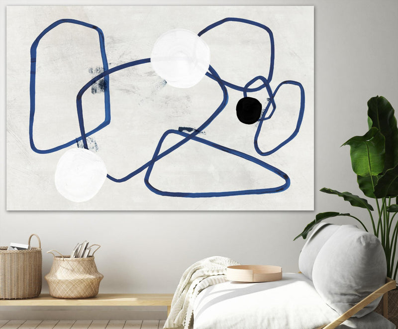 \"Midblue Ii\" Giant Art 84x54 Wall Art