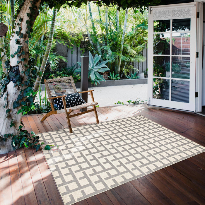 Brangane Light Grey 4'7\" x 6'7\" Area Rug