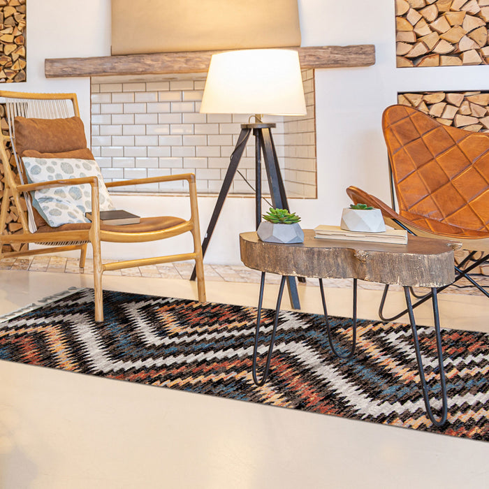 Vera Sun Multi-Colour Area Rug - 2'7\" x 8'4\"