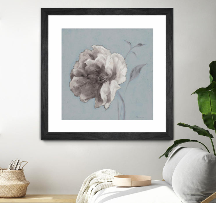 \"Floral Symposium Ii\" Matted and Framed Black 36x36 Wall Art