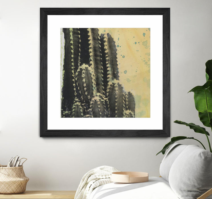 \"Desert Dreams Iv\" Matted and Framed Black 36x36 Wall Art