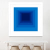 "After Josef B" Matted and Framed White 30x30 Wall Art