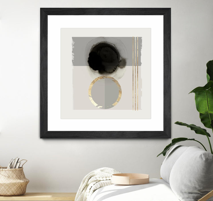 \"Dream Life Inspired Ii\" Matted and Framed Black 36x36 Wall Art