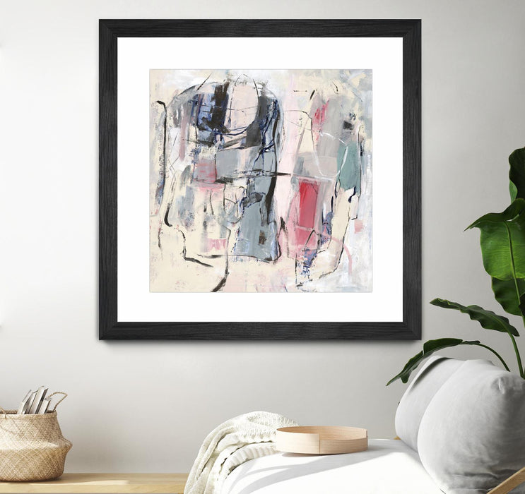 \"Palpitation Monitor\" Matted and Framed Black 30x30 Wall Art